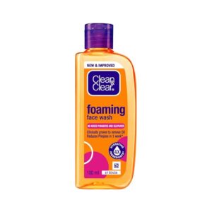 Clean & Clear Foaming Face Wash 100ml | Oil-Free Daily Facial Cleanser