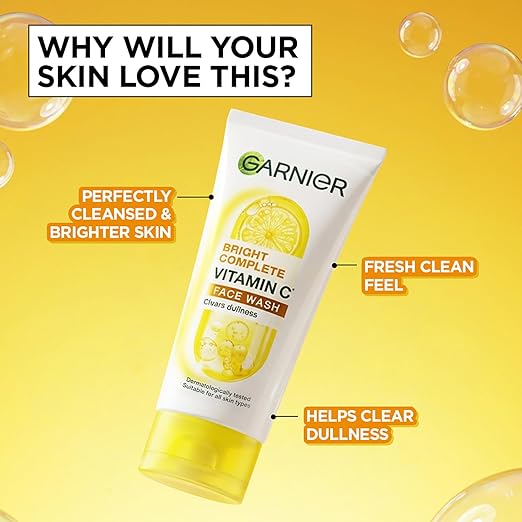 Garnier Skin Naturals, Facewash, Cleansing and Brightening, Bright Complete, 100 g - Image 3